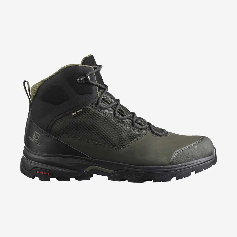 Salomon OUTWARD GORE-TEX Botas De Montaña Hombre - Verde Oliva Verde - Colombia (90672-VDLA)